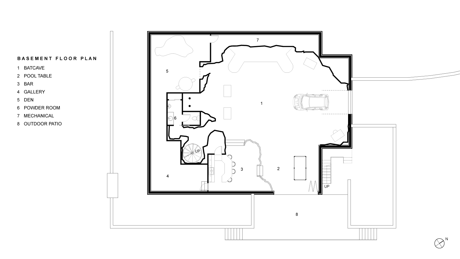 Woodruff Basement Floor Plan