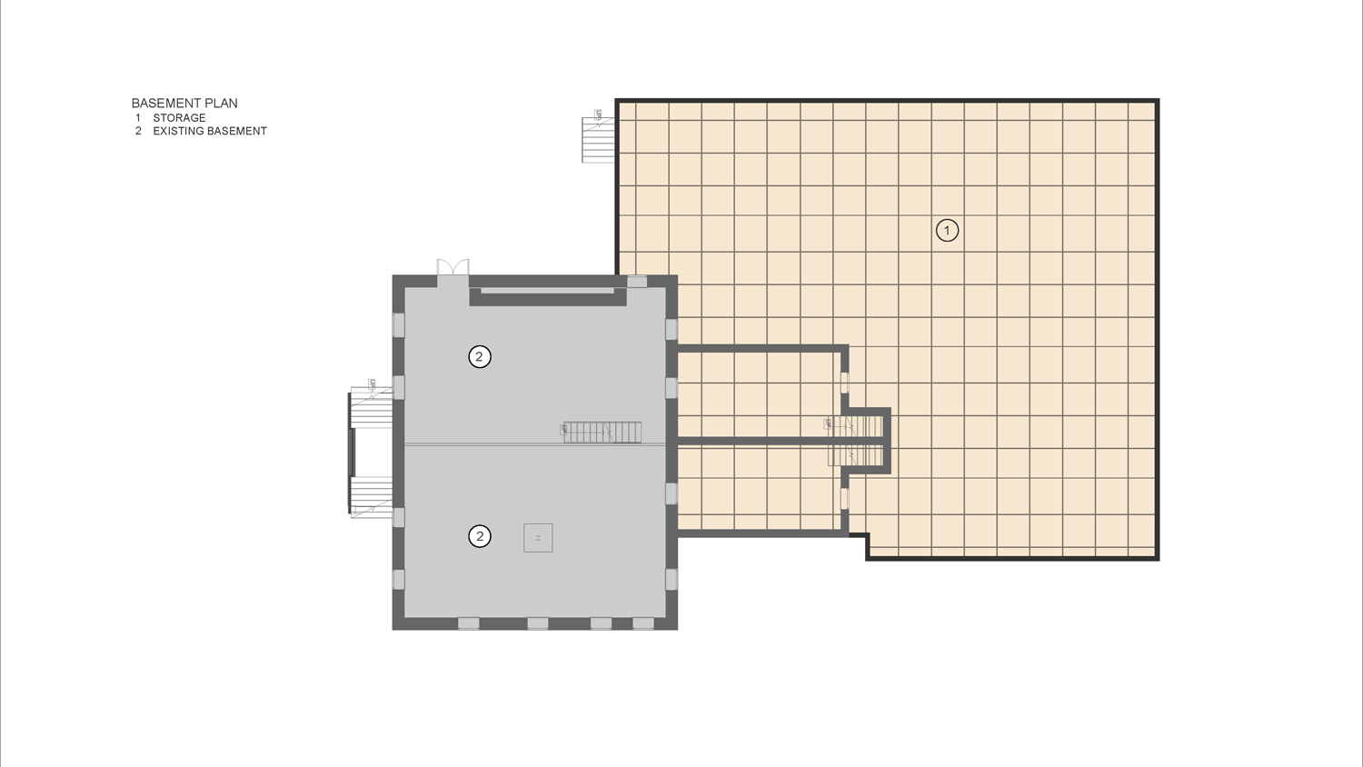 Stroud Mansion Basement Floor Plan