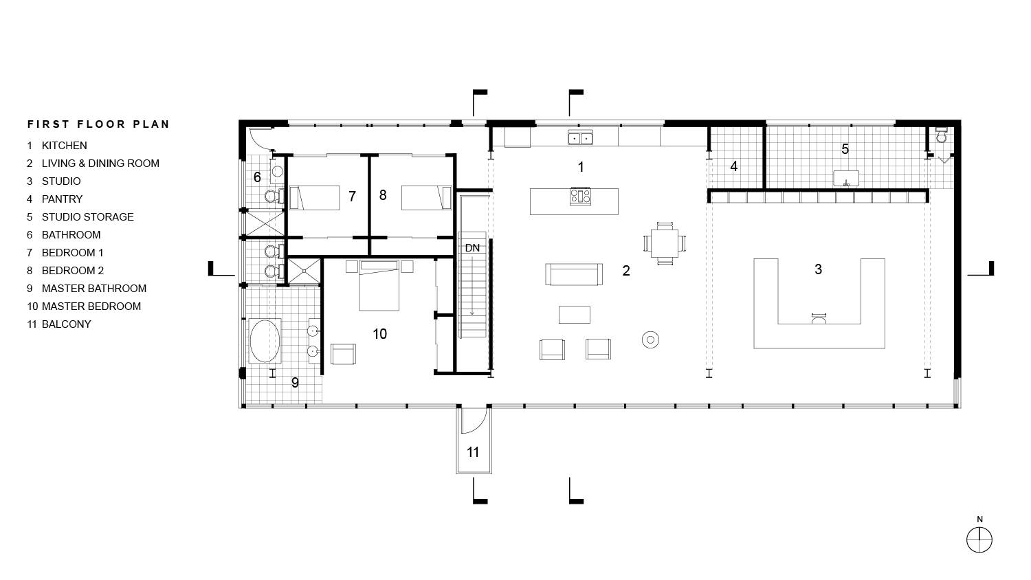 Artist Studio First Floor Plan