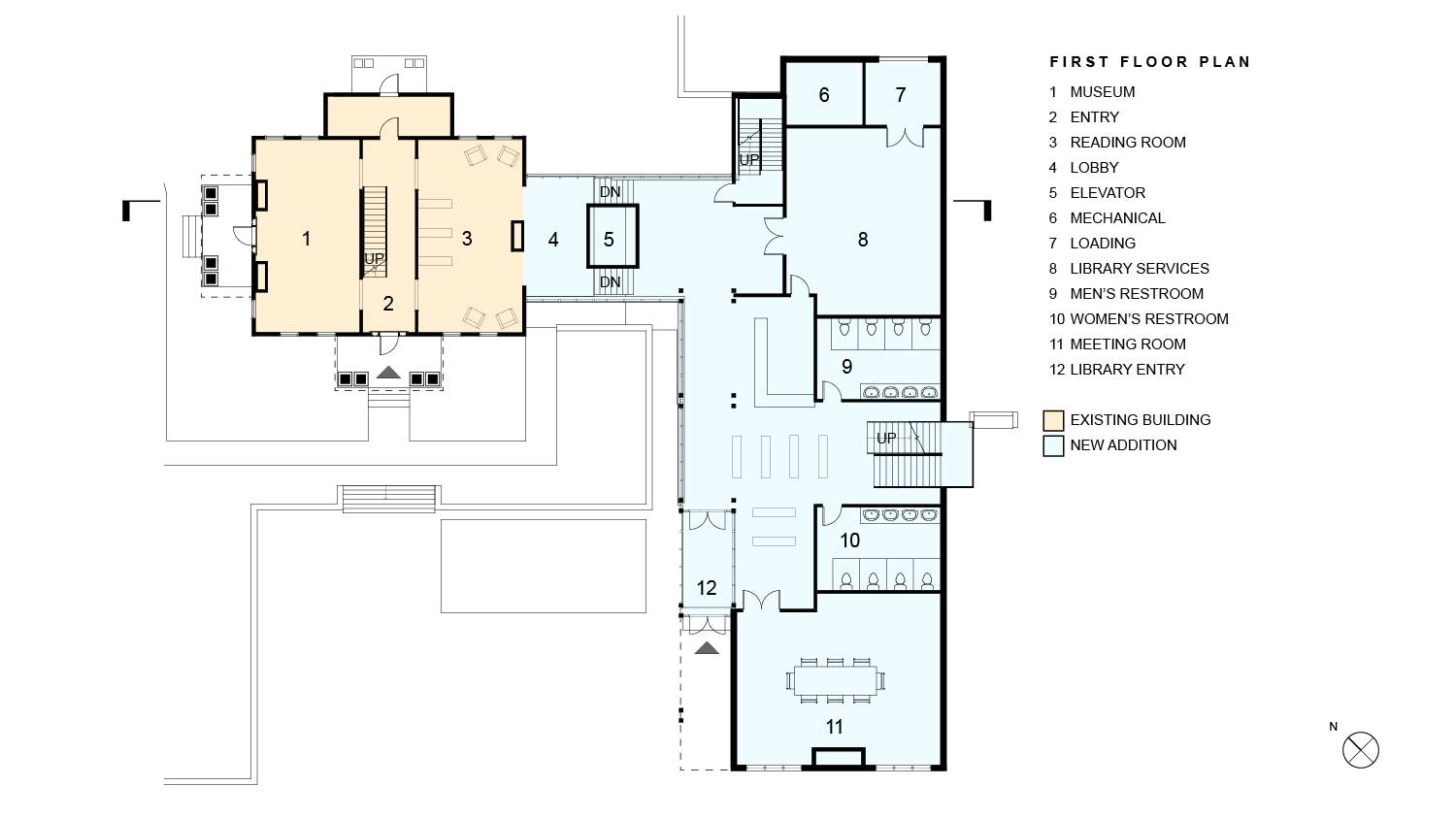 Milford Community House First Floor Plan