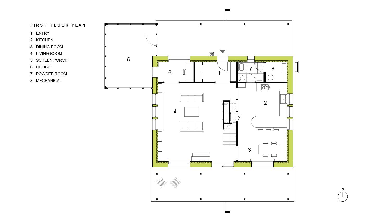Scranton Passive House First Floor Plan